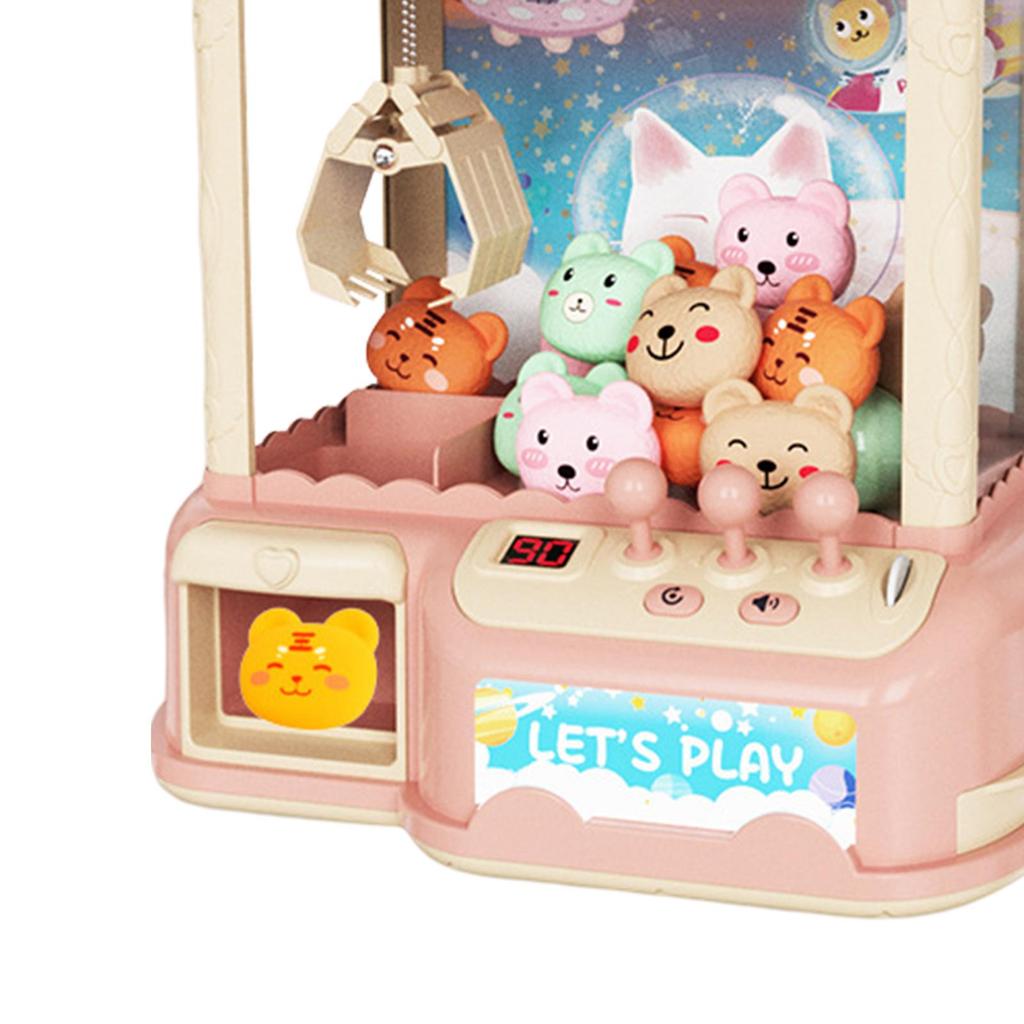 Machine à pinces avec 20 capsules Mini distributeur pour Adultes Garçons Filles Enfants Rose 40 Poupées