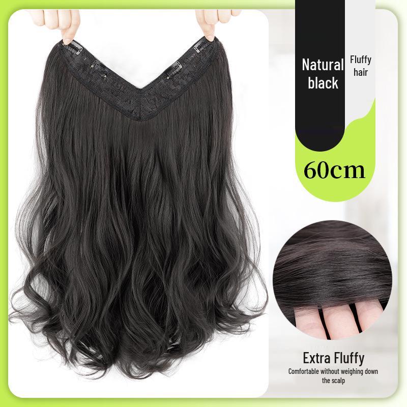 Long Curly Hair Wig Extension – Seamless, Voluminous, and Invisible for Women