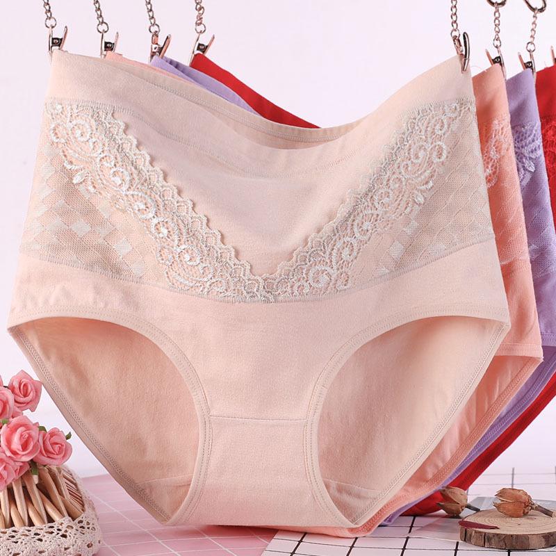 910 High Waist Cotton Panties for Middle-Aged Women - Plus Size, Extra Large Shorts