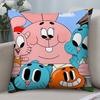 Animation Amazing World Gumball Pillow Case Short Plush Sofa Decorative Gift Home Double-sided Printing Cushion