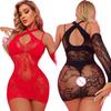 Transparent Seductive Women'S Sexy Fishnet Hollow See Through Bodycon Hip Dress Fashion Night Club Party Wear Erotic Mesh Skirt