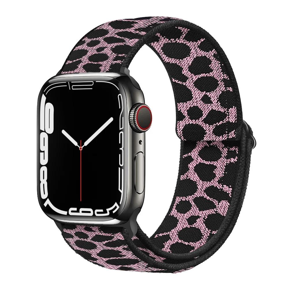 Nylon Loop Strap for Apple Watch Band 44mm 40mm 46mm 42mm 45mm 49mm 41mm 42mm Bracelet iWatch Series Ultra 10 9 8 7 6 5 SE2 Band