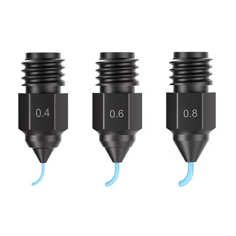 3D Printer Parts for Creality Ender 5 Max Hardened Steel Nozzle 0.4 0.6 0.8mm Hotend Nozzles 450℃ Harden Extruder for Ender5 MAX