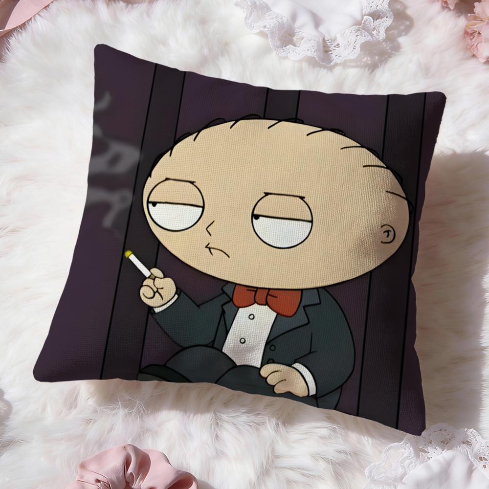 Anime F-Family GuyS Cushion Cover Premium Comfort Reversible Pillow Cove -Two In One Design for Any Room & Car Interior