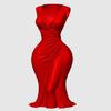 3D Printing Elegant Dress Vase Sculpture Decoration Practical Home Decoration For Dining Table Or Entryway Console