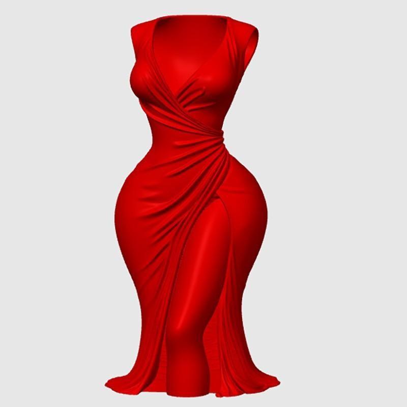 3D Printing Elegant Dress Vase Sculpture Decoration Practical Home Decoration For Dining Table Or Entryway Console