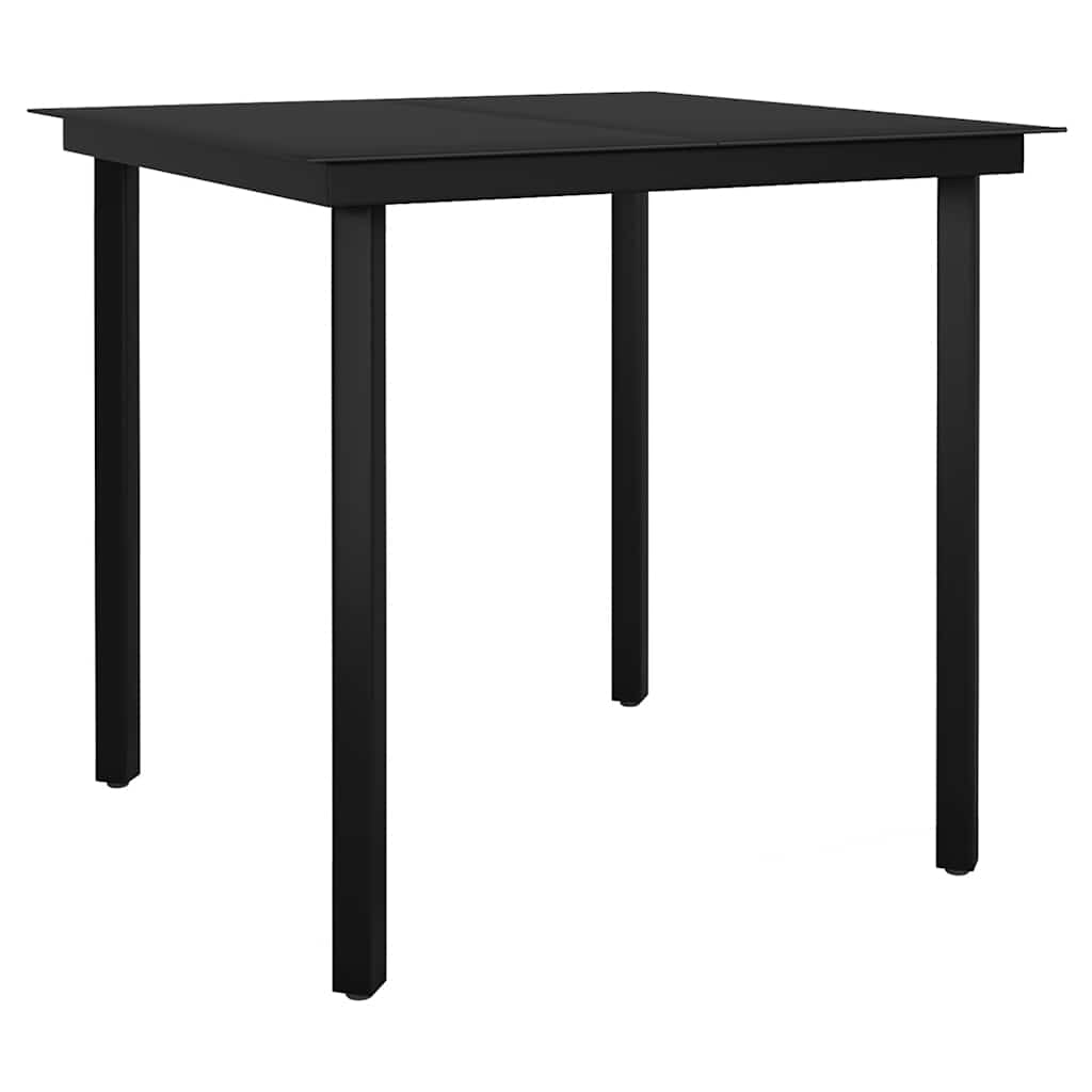 Vidaxl 3-Cz. Garden Furniture Set With Cushions, Black, PE Rattan