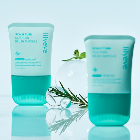 lilyeve Scalpturn Cica PDRN Brush Hair Loss Cooling Ampoule 100ml