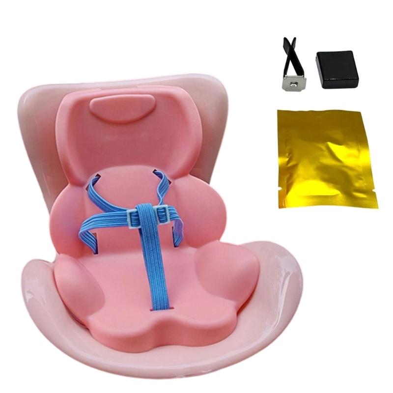 Realistische Puppe für Auto-Innenraum, Autositz mit Sicherem Clip zur Befestigung am Lüftungsschlitz für 4-6 Zoll Plüschtiere und Lufterfrischerhalter