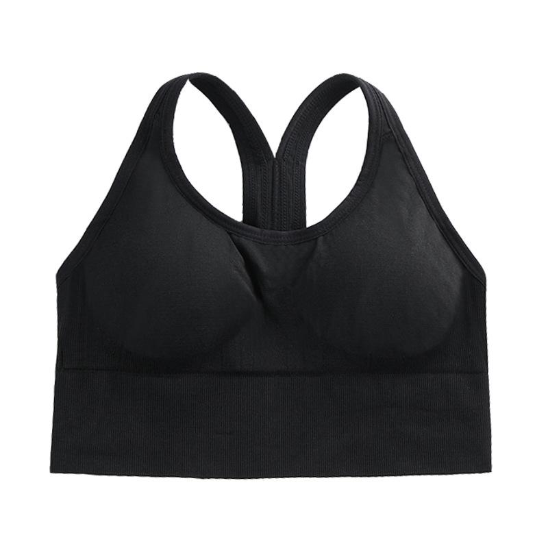 Cross-Back Adjustable Sports Bra S чёрный