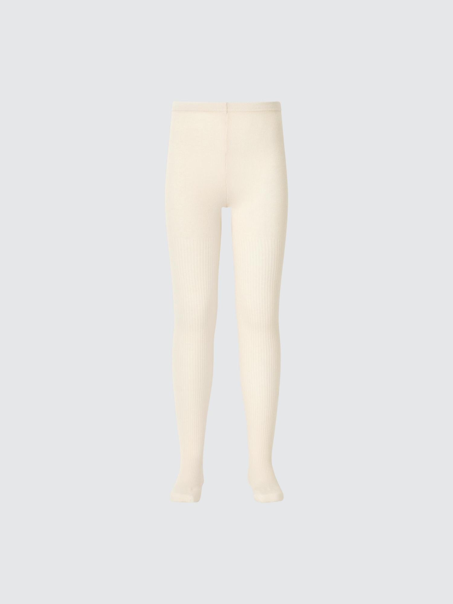 

Uniqlo Girls Heat Tech Tights Lip 01 OFF WHITE/KIDS 110