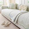 Simple Wind Sofa Cushion  New Summer Seat Cushion One-Piece Cover Cloth Towel Fixed Combination Sofa Cover