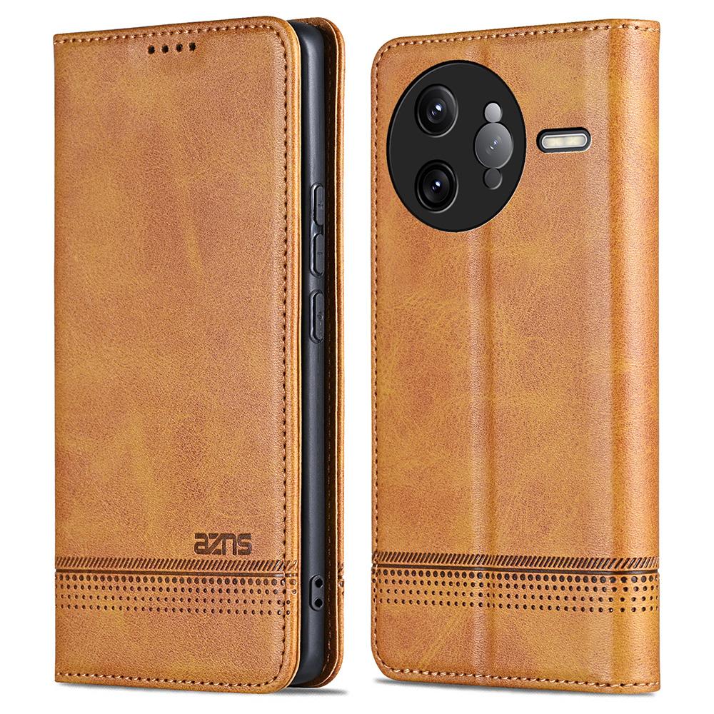 AZNS For Xiaomi Poco F7 Ultra 5G/Redmi K80 Pro 5G Case Cowhide Texture PU Leather Wallet Phone Cover
