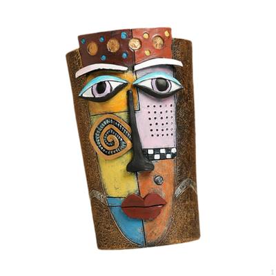 Colorful Maya Head Planter Flower Pot Home Decoration Multifunctional Decorative Resin Ornament for
