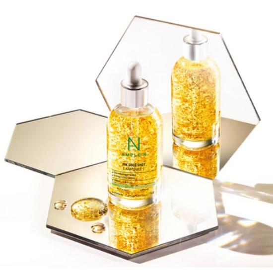 AMPLE:N 24K Gold Shot Ampoule 100ml / Radiance-Boosting Ampoule Infused with Real Gold