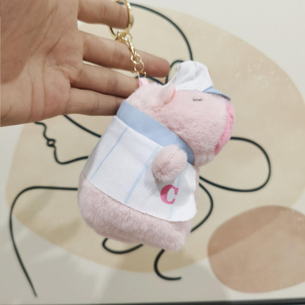 Soft Pp Cotton Capybara Plush Toy Cartoon Animal Doll Bag Charm 12-15cm