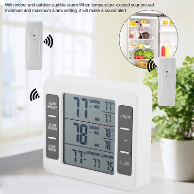 Waterproof Wireless Digital BBQ Thermometer Cooking Meat Food Oven Grilling Smoker Kitchen Probe Temperature Meter Timer Alarm