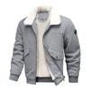 Men's Retro Corduroy Lambswool Lapel Jacket - Thickened Velvet Cotton Outerwear
