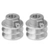 2 pz Puleggia Motore Puleggia Cinghia Installazione Facile Diametro 54mm/56mm Puleggia a Doppia Scanalatura Una Cinghia per Motore 168F 170F