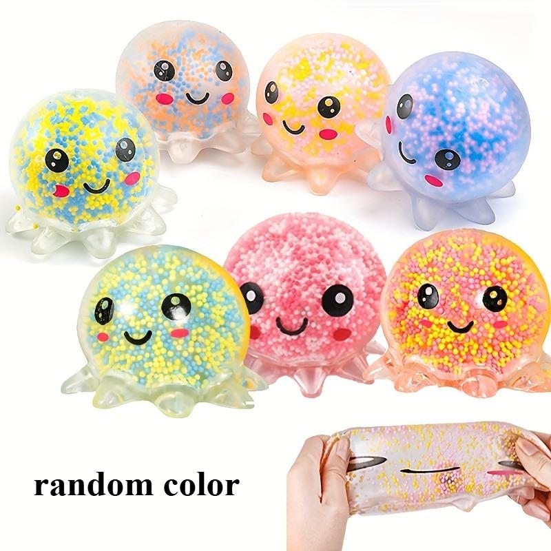 

Мягкая и милая игрушка-антистресс в виде осьминога, сделанная из пены, очаровательная и забавная игрушка для снятия стресса. 1PC random color