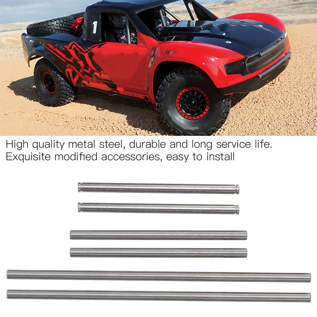 Round Shaft Rod Stainless Steel Front Suspension Arm Round Pin for TRAXXAS UDR 1/7 RC Car