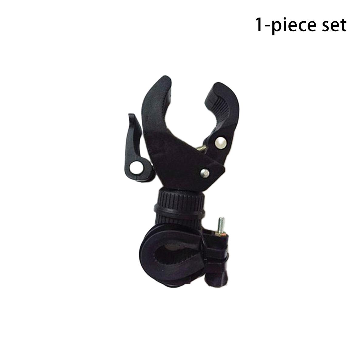 

1pc 360° Rotating Bicycle Light Mount U-shaped Flashlight Holder, Universal Non-slip Bike Light Clamp Cycling Accessories чёрный