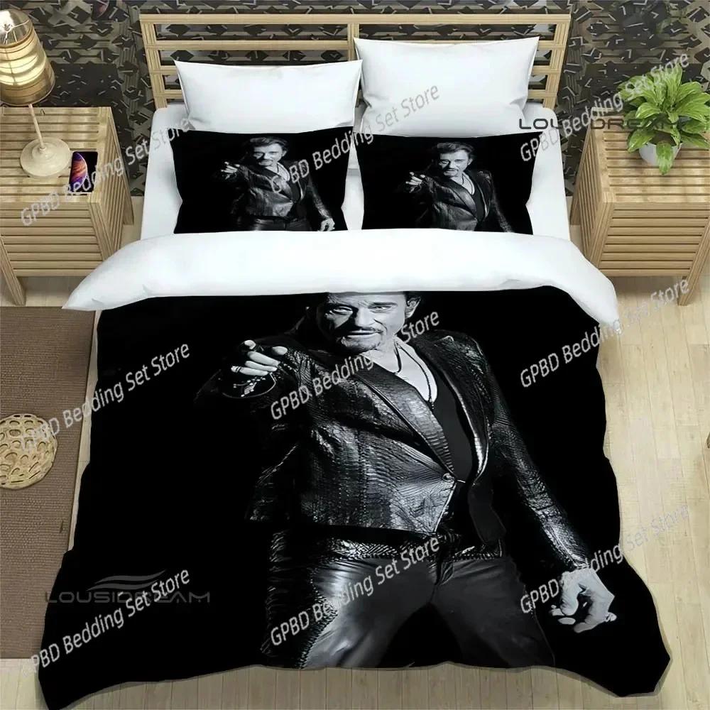 Rock Star Johnny Hallyday Bedding Set Bedroom Soft Modern Bedspreads Comefortable Kids Duvet Cover Quilt Cover And Pillowcase