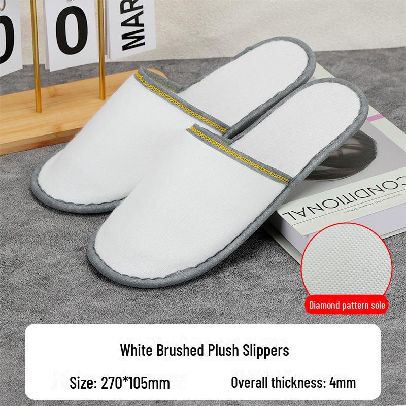 Luxury Non-Slip Disposable Slippers for Home and Hospitality Use