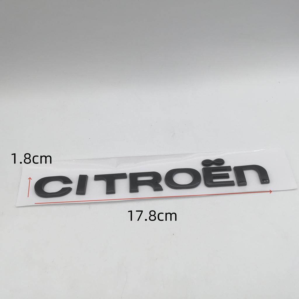 1 pezzo ABS 3D per Lettere Auto Citroen Emblema Cofano Anteriore Adesivo Cofano Badge Baule Posteriore Decalcomania Styling Accessori Auto