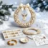 Feiertags basteln Projekte DIY Weihnachts Perlenkranz Set, Handgemachte Perlen Tür Dekoration, Perlen Girlande für Dekor Wandbehang Elegantes Bastelprojekt