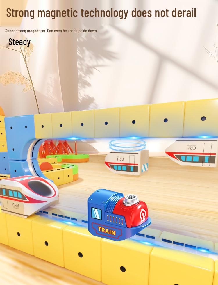 Versatile Magnetic 3D Track Car: Children's High-Speed Electric Rail Toy