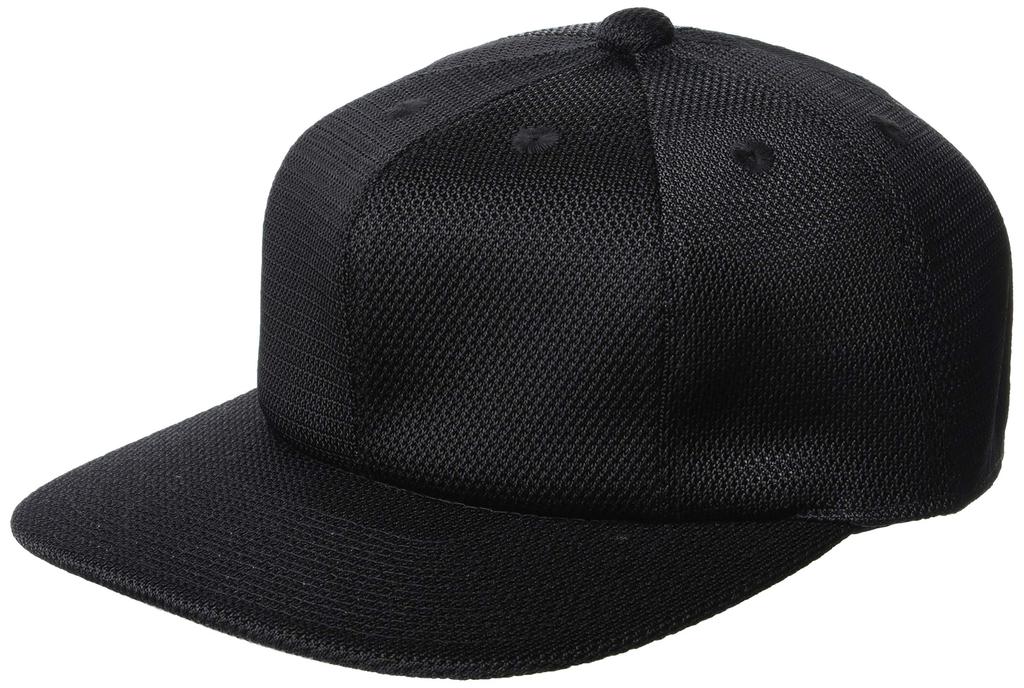 SSK Double Mesh Baseball Cap Black Size 57 Men's Square-Brim 8-Sided (BCG081), (90), (Free Size)