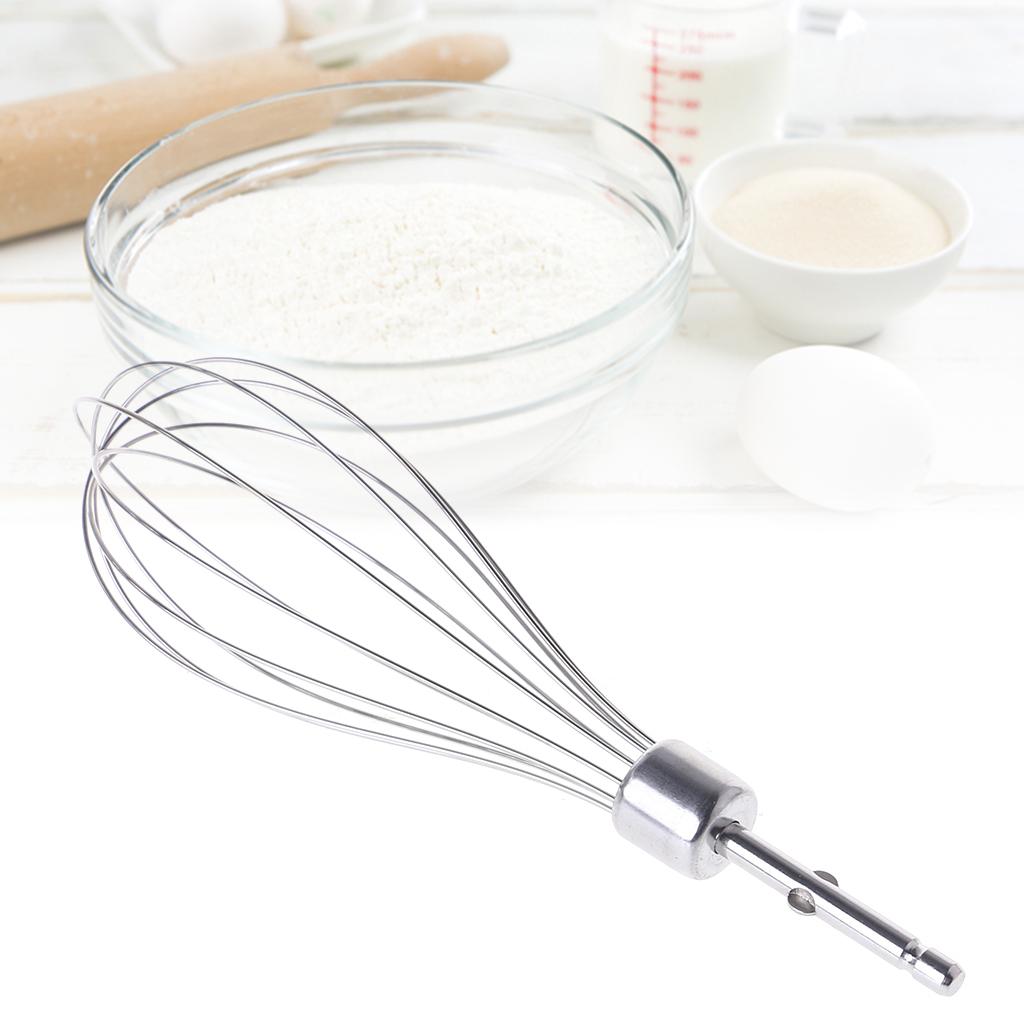 Stainless Steel Egg Beater 12 Wire Eggs Frother Handmade Dessert Supplies for Blending Whisking Beating Stirring