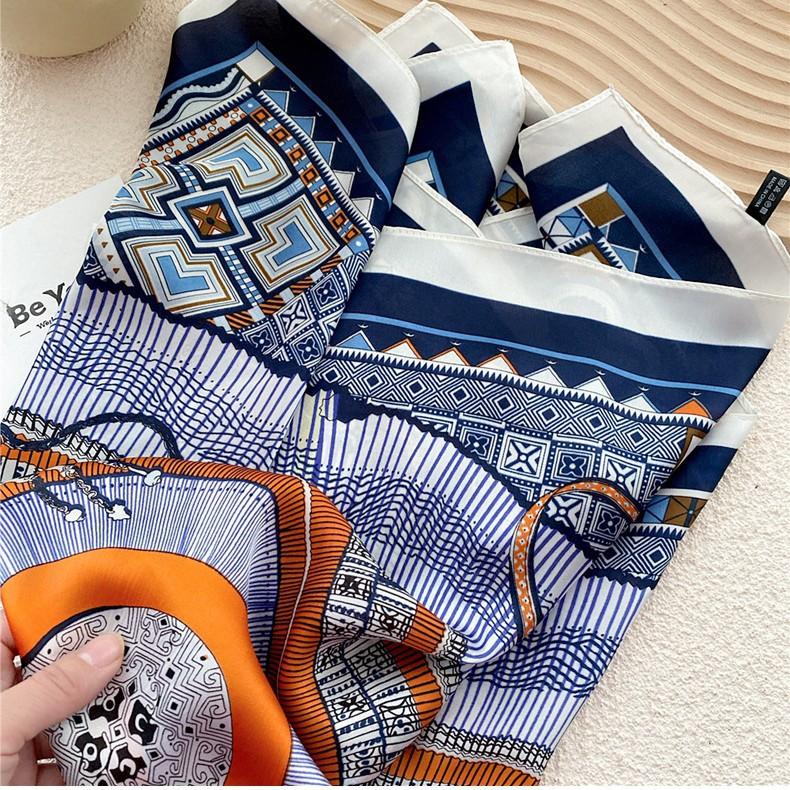 Decorație de modă Esarfă Bentita de păr Cravată Păr 70 Eșarfă pătrată mică Eșarfă de mătase Primăvară și toamnă femei Versatil Eșarfă mică Eșarfă profesională