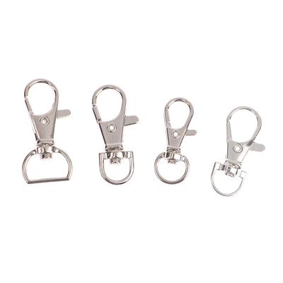10 Stück/Set Metall Wirbel Hummerhaken Verschluss Schlüsselanhänger Karabinerhaken Tasche Schmuck Lanyard Auslösehaken DIY Taschenzubehör