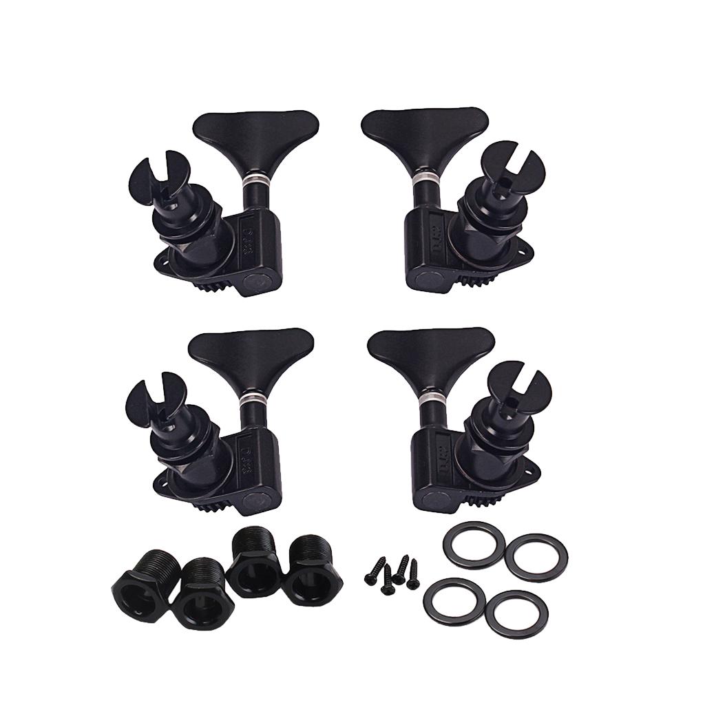 4pcs 2R2L Ukulele String Tuning Pegs Keys 1:24 Gear Ratio for Ukulele Guitar Bass Parts