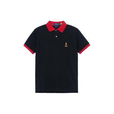 Polo Ss23 Color Block Logo Embroidered Short Sleeve Polo Shirt Men Tops 710913593-001