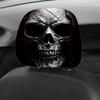 2 Pcs Ghost Car Headrest Covers 2D Stretch Car Interior Decor Car Seat Headcover  All Seasons