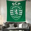 Sporting CP Logo Wall Hanging Printed Fabric Blanket Decorative Tapestries for Bedroom Living Room Home Decor