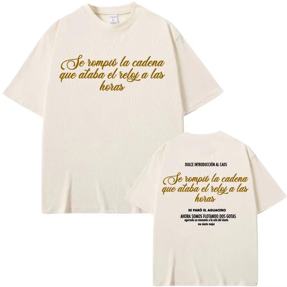 Rock Band Extremoduro Letters Print T Shirts Unisex Harajuku Hip Hop Classic Springsummer T Shirt Men Casual Comfort  Top
