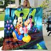 1pc Mickey Printing Flannel Blanket for All Season, Unisex Cartoon Blanket, Office Blanket, Lunch Rest Blanket