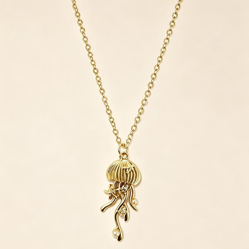 Deep Sea Dream: Jellyfish Pearl Necklace Choker