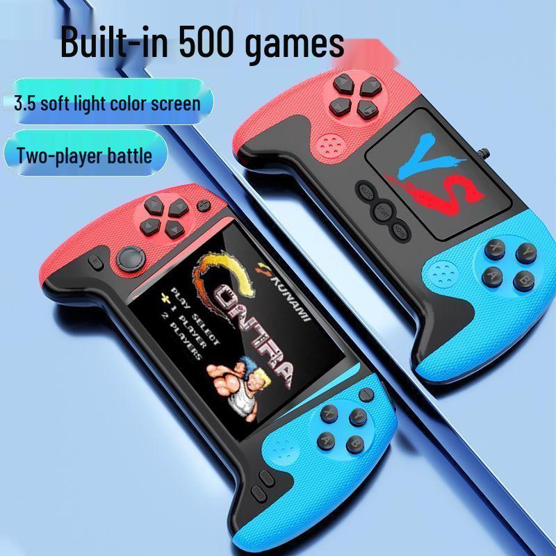 2025 Handheld Game Console: 500 Games, Large Screen, Joystick, Double Player, Connects to TV, Nostalgic Children's Toy Gift