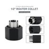 Steel Router Fittings Black Carving Machine Collet Portable Router Collet Replacement  Worker