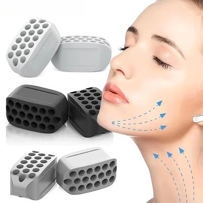1/2Pcs Large Jaw Exerciser Silicone Chew Fitness Jawline Muscle Training Double Chin Reducer Face Slimming