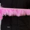 1Meter Fluffy Red Marabou Feather Trim Turkey Feathers For Crafts Ribbon Width 6-8" Turkey Plumes Fringe Diy Wedding Decoration