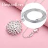 925 Sterling Silver 16-30 Inch Exquisite Sea Urchin Pendant Necklace for Women's Wedding Fashion Jewelry, Gifts and Accessories