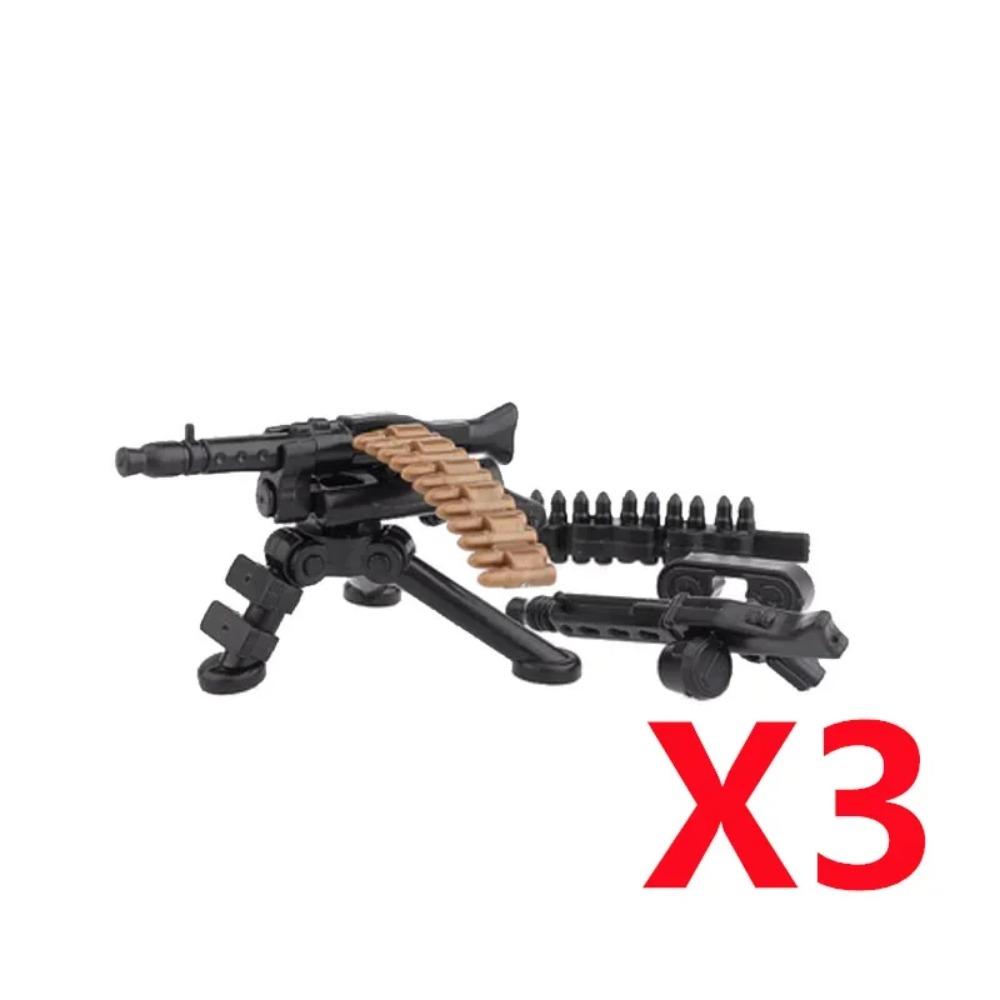 Vojenský MOC Stavebnice zbraní Těžký kulomet Gatling M19 NSV Figurky Dělostřelectvo Odminovací Pistole Kulka Hračka Dárek K013