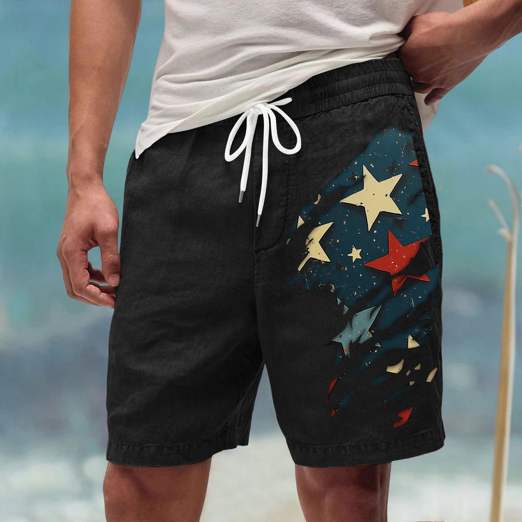 Men's Summer Large Casual Loose Sports Pants Beach Shorts