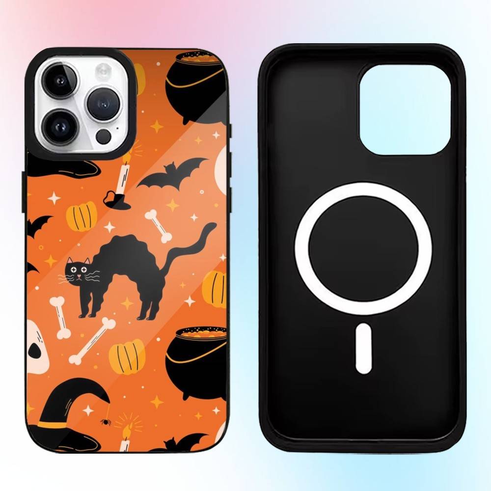 

Halloween Themed Phone Case For iPhone17,16,15,14,13,12,11 Plus,Pro Max Magnetic Magsafe Wireless Charging iPhone16PRO